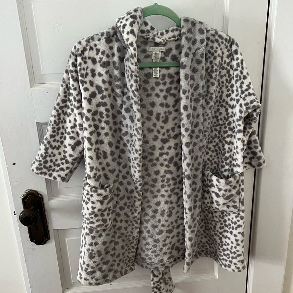 Leopard print Pottery Bran Kids Robe - Size Medium